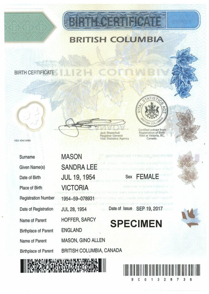 Order Canadian Birth Certificate