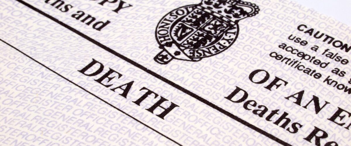 Order UK death certificate