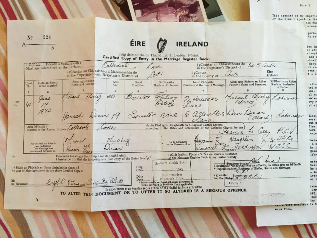 Order an Irish marriage certificate, buy an Irish marriage certificate